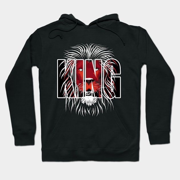 Lion - King of the animals Hoodie by TMBTM